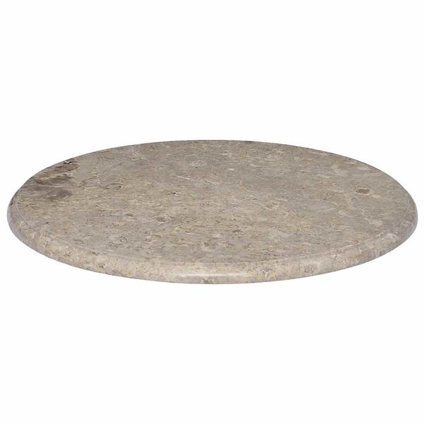 vidaXL Tischplatte Grau &Oslash;60x2,5 cm Marmor