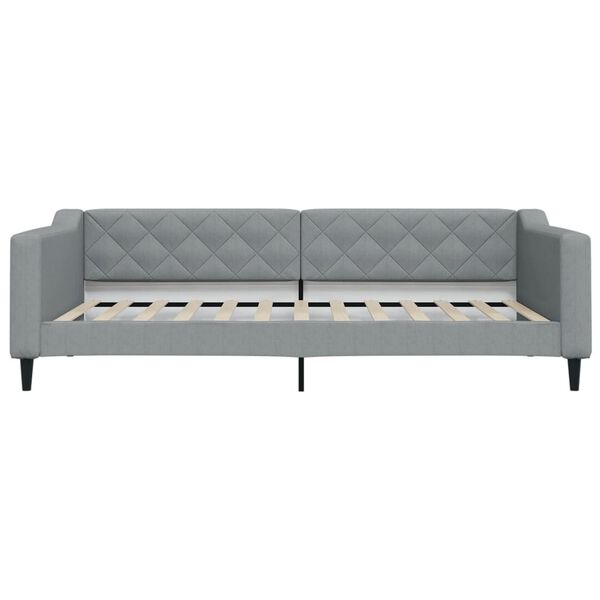 vidaXL Tagesbett Hellgrau 100x200 cm Stoff