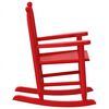 vidaXL Schaukelstuhl f&uuml;r Kinder 2 Stk. Rot Massivholz Pappel