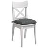 vidaXL Sitzkissen 4 pcs Dunkelgrau 40 x 40 x 6 cm Stoff