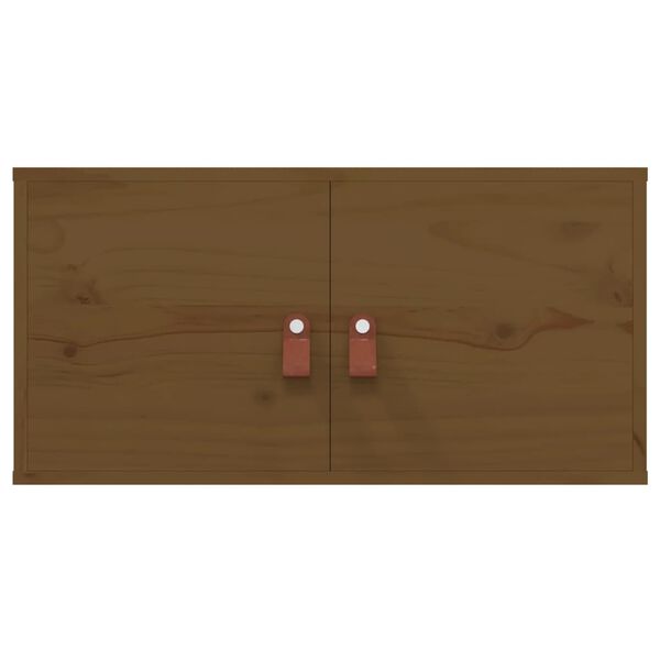 vidaXL Wandschrank Honigbraun 60x30x30 cm Massivholz Kiefer