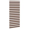 vidaXL Doppelrollo Braun 100x200 cm Stoffbreite 95,9 cm Polyester