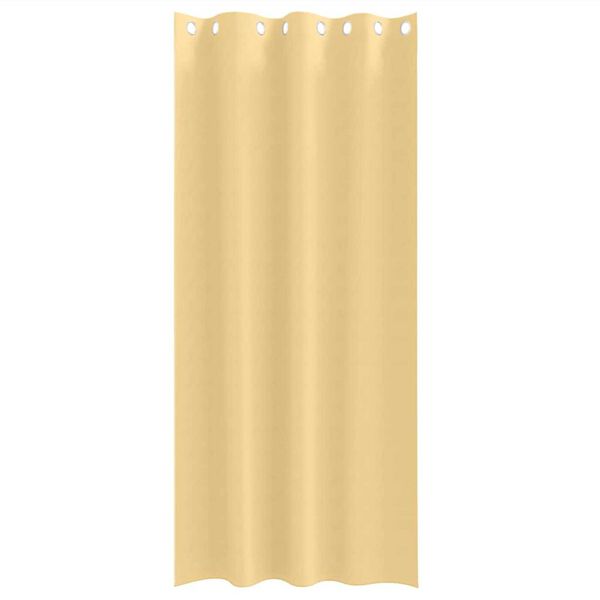 vidaXL Verdunkelungs-Vorh&auml;nge mit Ringen 2 pcs Beige 245 x 140 cm