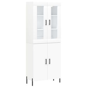vidaXL Highboard Wei&szlig; 69,5x34x180 cm Holzwerkstoff