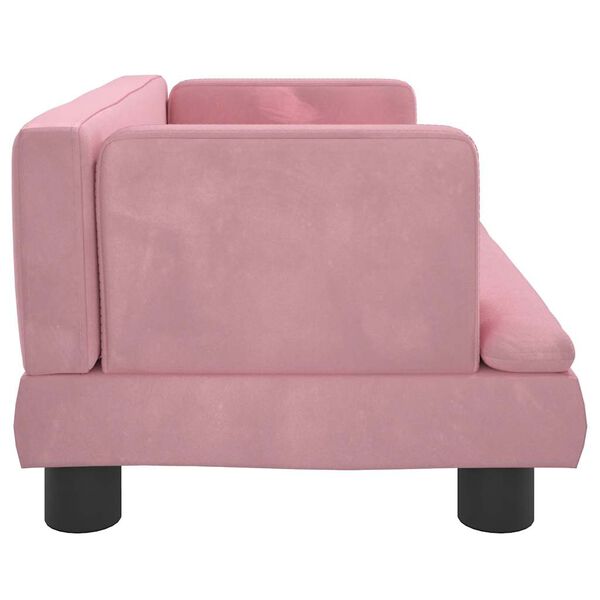 vidaXL Kindersofa Rosa 60x40x30 cm Samt