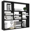 vidaXL Wandregal Schwarz 90x16x78 cm Holzwerkstoff