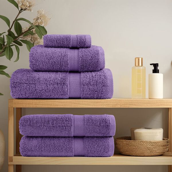 vidaXL Premium-G&auml;stet&uuml;cher SOLUND 2 Stk. Lila 30x50 cm 600 g/m&sup2;