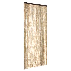 vidaXL Fliegenvorhang Beige 100x200 cm Chenille
