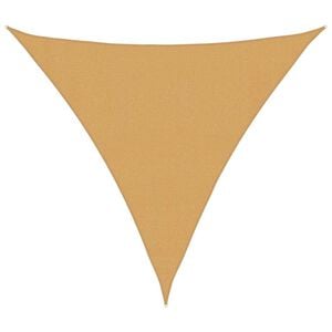 vidaXL Sonnensegel 160 g/m&sup2; Dreieckig Sandfarben 3,6x3,6x3,6 m HDPE