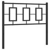 vidaXL Ersatz-Kopfteil Metall Schwarz 100 cm