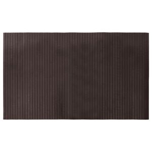 vidaXL Teppich Rechteckig Dunkelbraun 60x100 cm Bambus