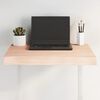 vidaXL Tischplatte 60x50x(2-6) cm Massivholz Unbehandelt Baumkante
