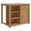 vidaXL K&uuml;cheninsel Set 2 Stk. PANAMA Honigwachs 112 x 77 x 90 cm