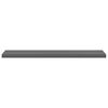 vidaXL Schweberegale 2 Stk. Hochglanz-Grau 120x23,5x3,8 cm MDF
