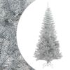 vidaXL K&uuml;nstlicher Weihnachtsbaum mit St&auml;nder Silber 210 cm PET