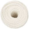 vidaXL Arbeitsseil Wei&szlig; 14 mm 100 m Polypropylen