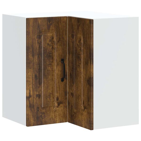 vidaXL K&uuml;chen-Eckh&auml;ngeschrank Kalmar R&auml;uchereiche Holzwerkstoff