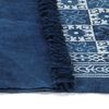 vidaXL Kelim-Teppich Baumwolle 160x230 cm mit Muster Blau