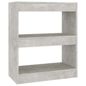 vidaXL B&uuml;cherregal/Raumteiler Betongrau 60x30x72 cm