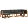 vidaXL Outdoor-Sofagarnitur 7 stk. Natur und Anthrazit