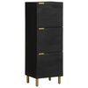 vidaXL Highboard Schwarz 40x33x110 cm Holzwerkstoff