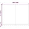 vidaXL Markise Mehrfarbig 350 x 250 x 165 cm Polyester und Aluminium