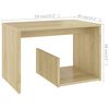 vidaXL Beistelltisch Sonoma-Eiche 59x36x38 cm Holzwerkstoff