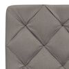 vidaXL Bett mit Matratze Taupe 90x200 cm Stoff