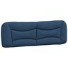 vidaXL Bett mit Matratze "Hvar" Blau 160x200 cm Stoff