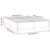 vidaXL Bettgestell ohne Matratze Taupe 140x190 cm Stoff