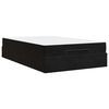 vidaXL Bettgestell mit Matratze mit Matratze 2 pcs Schwarz Samt