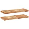 vidaXL Schweberegale 2 Stk. 100x30x4 cm Massivholz Akazie &Ouml;lbehandelt
