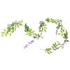 vidaXL Weihnachtskr&auml;nze Blumen 6 Stk. Lila 200 cm