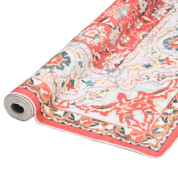 vidaXL Teppich Bedruckt Waschbar Faltbar Bunt 200x300 cm Polyester