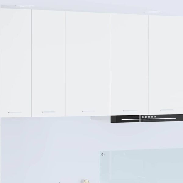 vidaXL H&auml;ngeschrank mit T&uuml;r Riga Wei&szlig; 40 x 31 x 80 cm Holzwerkstoff