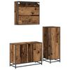 vidaXL Badezimmerm&ouml;bel-Set mit Schubladen 3 pcs Altholz Holzwerkstoff