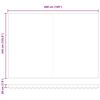 vidaXL Einziehbare Markise Mehrfarbig 500 x 350 cm Polyester und Stahl