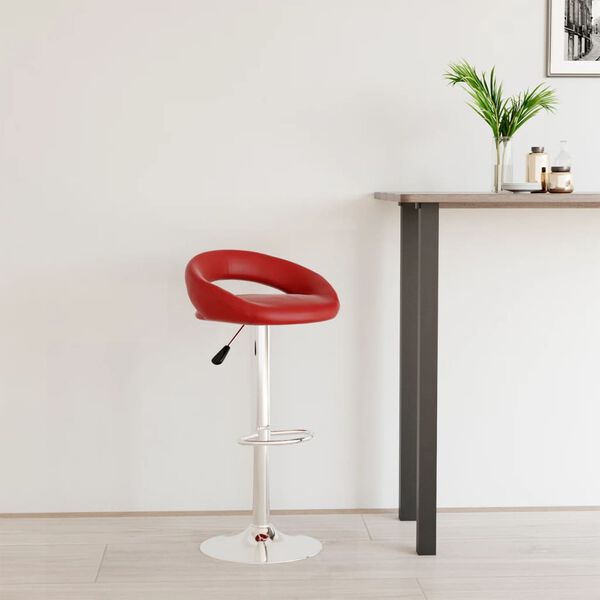 vidaXL Barhocker Weinrot Kunstleder