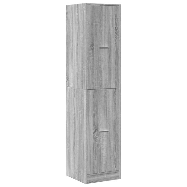 vidaXL Apothekerschrank Grau Sonoma 40x41x174,5 cm Holzwerkstoff