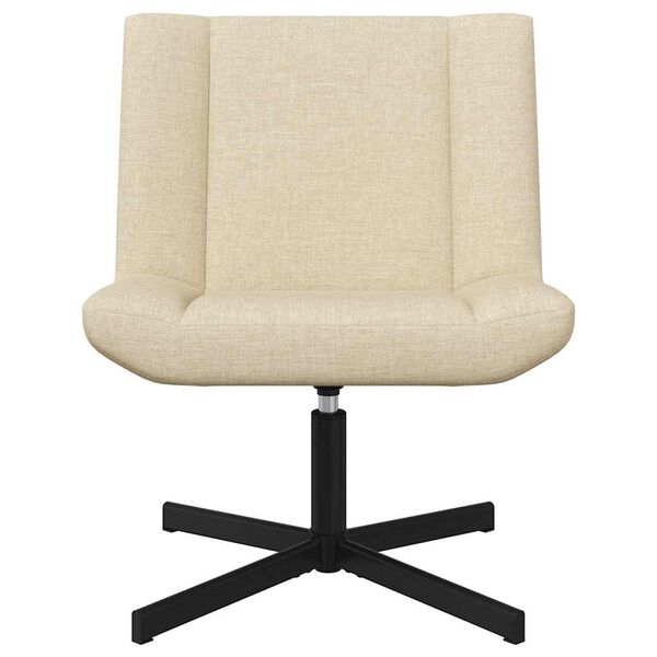 vidaXL Drehstuhl Creme 63 x 75 x 76 cm Stoff