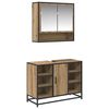vidaXL Badezimmerm&ouml;bel-Set 2 Stk. Artisan-Eiche 80 x 33 x 60 cm