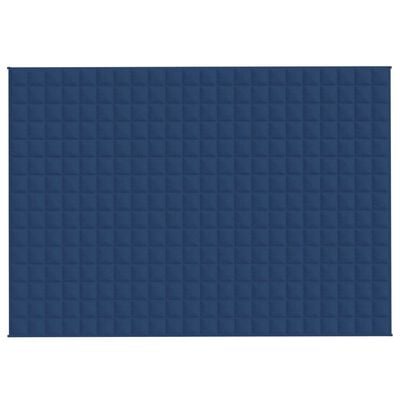 vidaXL Gewichtsdecke Blau 155x220 cm 7 kg Stoff