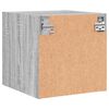 vidaXL Nachttische mit Glast&uuml;ren 2 Stk. Grau Sonoma 35x37x35 cm