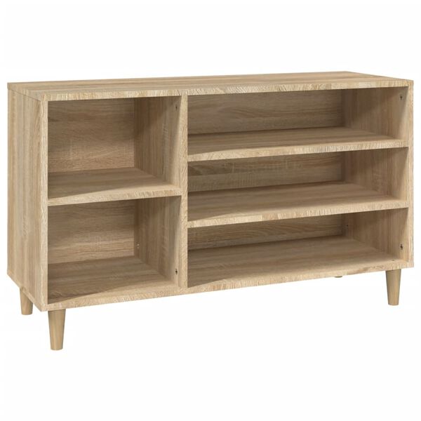 vidaXL Schuhregal Sonoma-Eiche 102x36x60 cm Holzwerkstoff