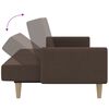 vidaXL Schlafsofa 2-Sitzer mit Fußhocker Taupe Stoff