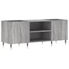 vidaXL Plattenschrank Grau Sonoma 121x38x48 cm Holzwerkstoff