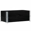 vidaXL Pflanzkasten Schwarz 100x50 cm Massivholz Kiefer