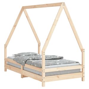 vidaXL Kinderbett 80x160 cm Massivholz Kiefer