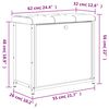 vidaXL Schuhbank mit Klappe Sonoma-Eiche 62x32x56 cm