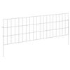 vidaXL Gartenzaun mit Pf&auml;hlen 24 stk. 95 x 30 cm Verzinkter Stahl